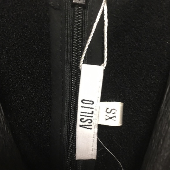 Asilio | The Continuum Dress In Textured Black XS - Picture 4 of 8